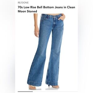 RE/DONE 70s Low Rise Bell Botton